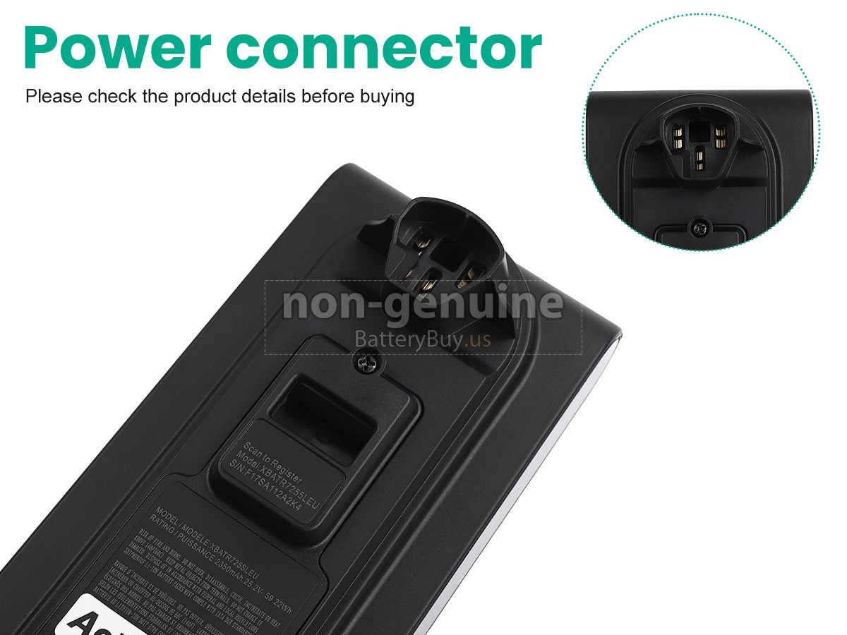 battery for Shark XBATR7255LEU