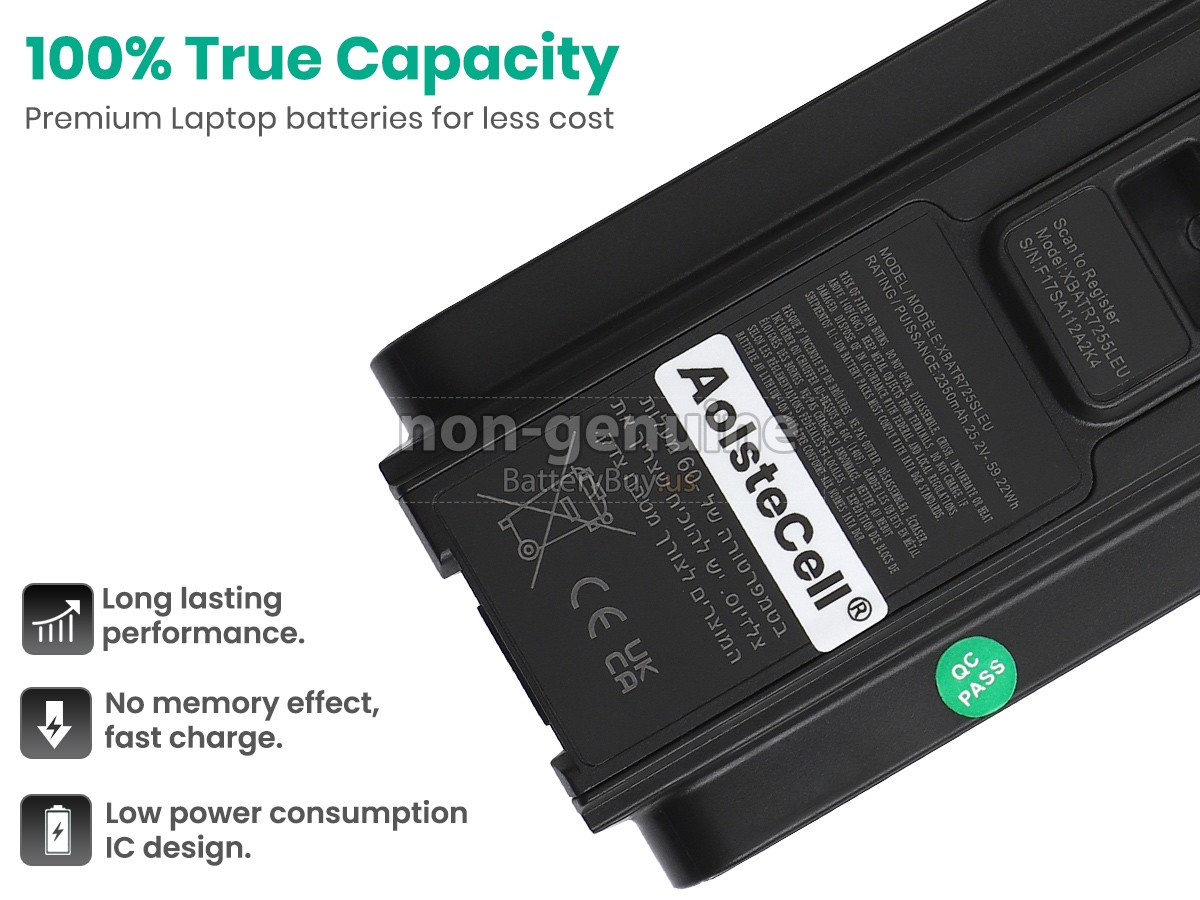 battery for Shark XBATR7255LEU
