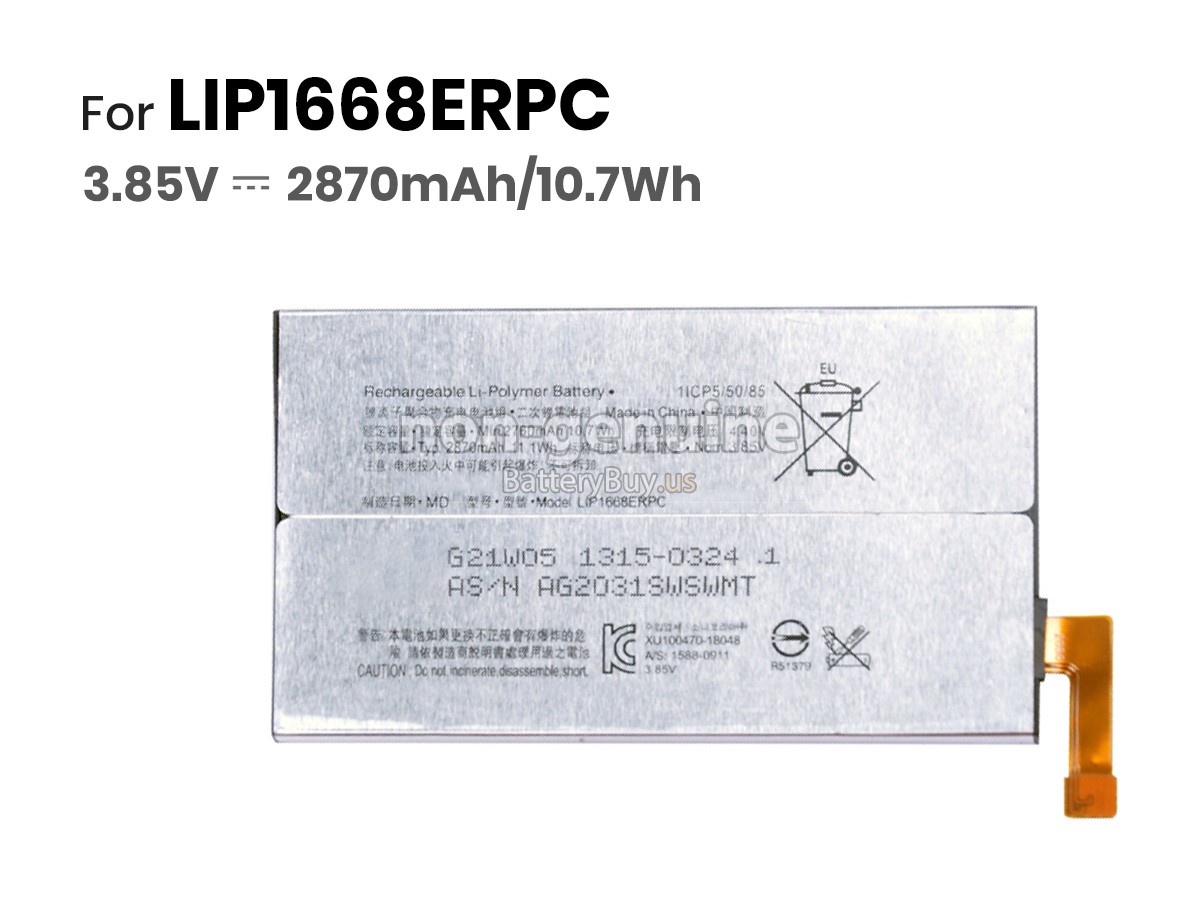 battery for Sony XPERIA 10 I4193