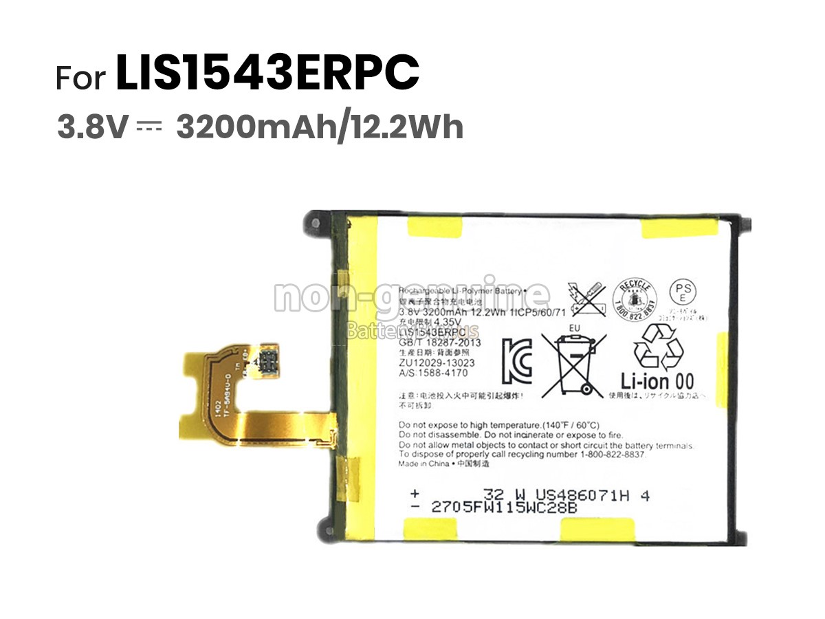 battery for Sony XPERIA Z2 L50W