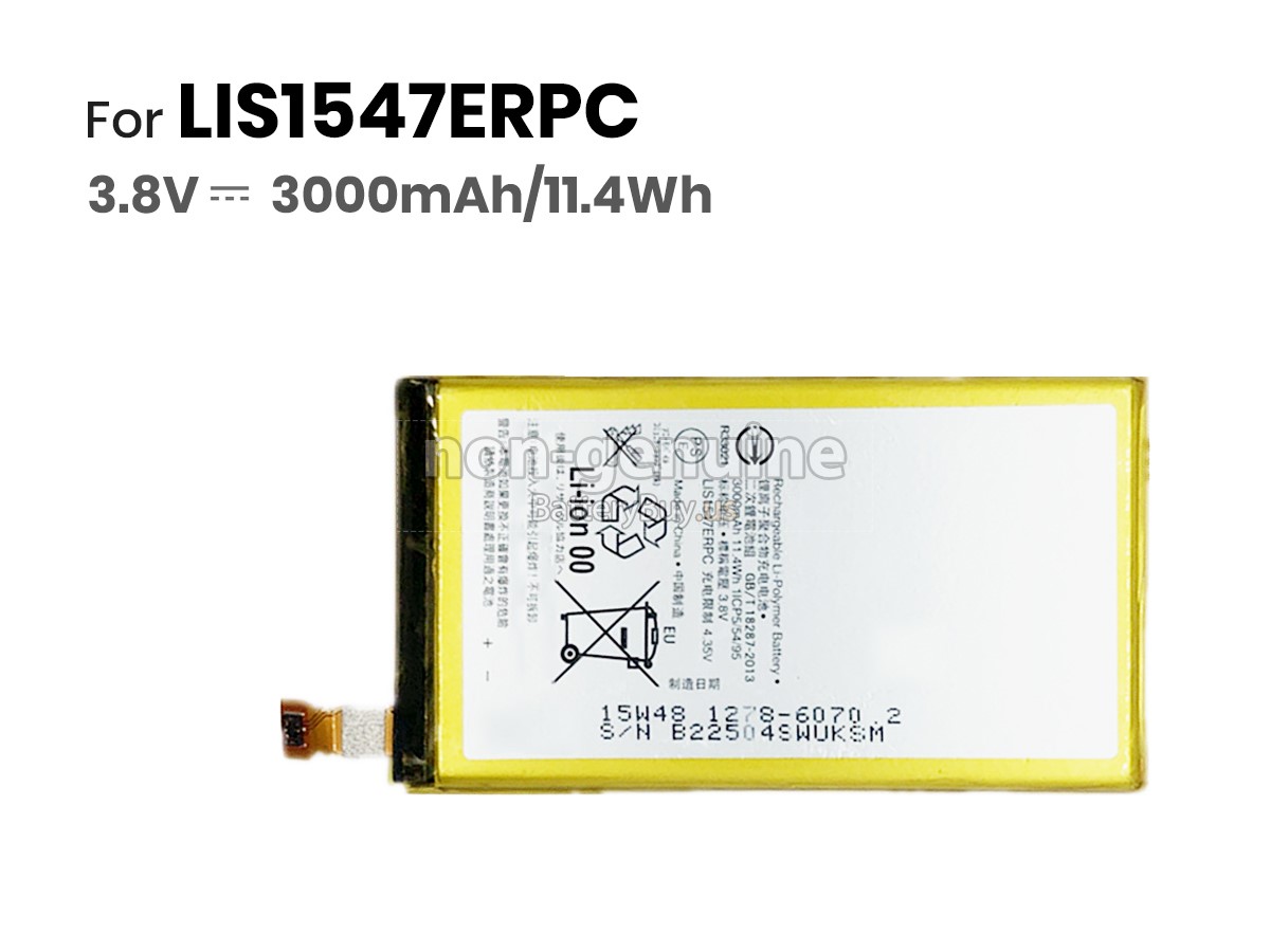 battery for Sony XPERIA Z2A