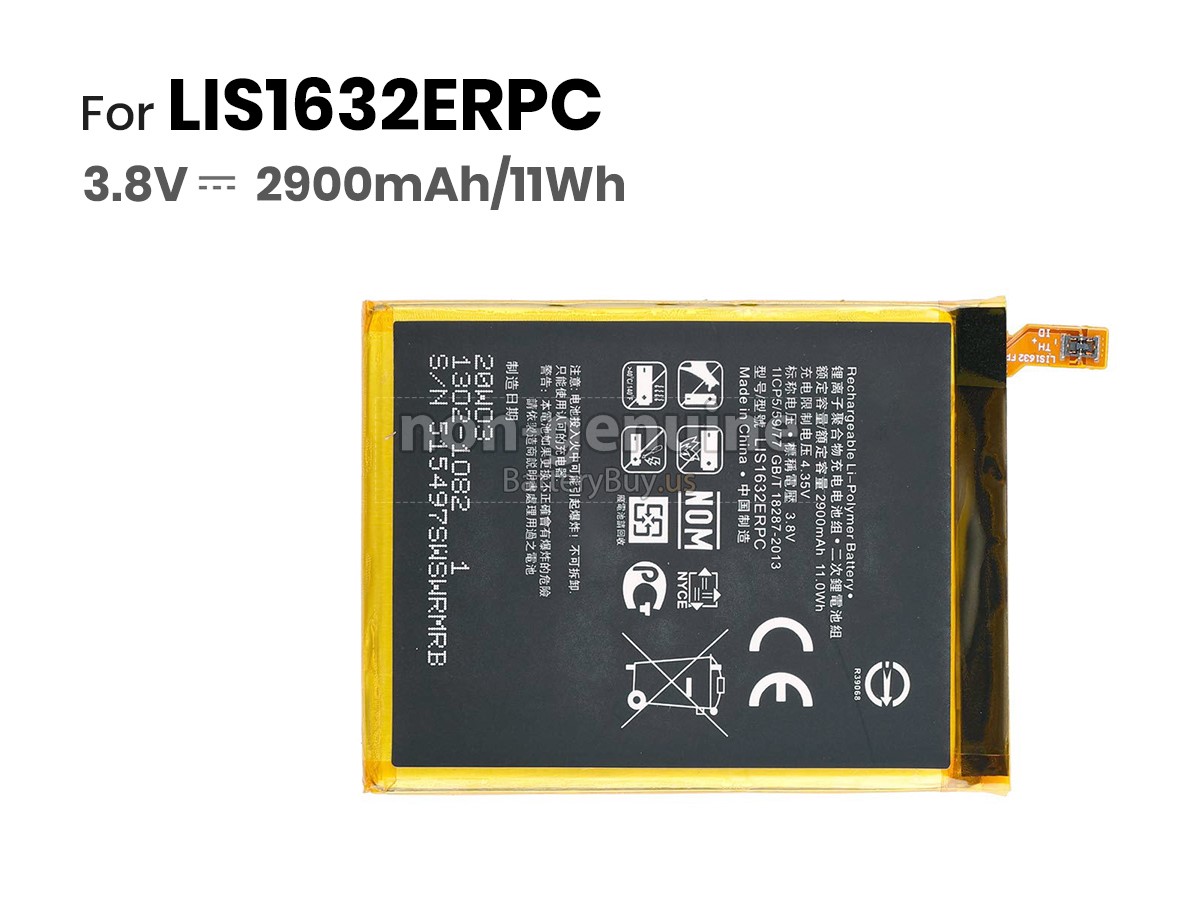 battery for Sony XPERIA XZS