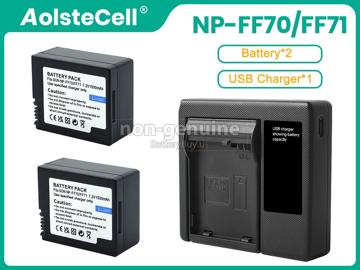battery for Sony NP-FF71