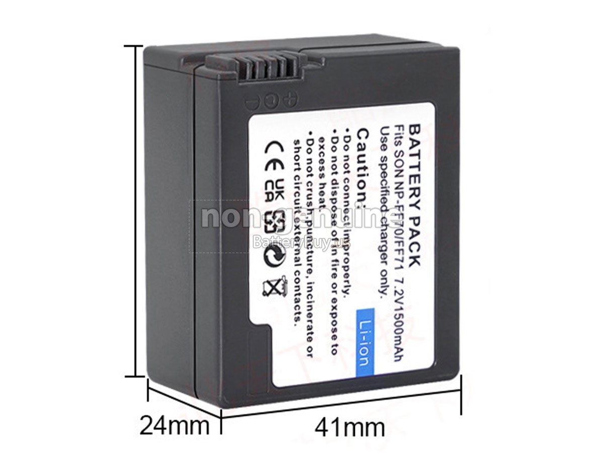 battery for Sony NP-FF71