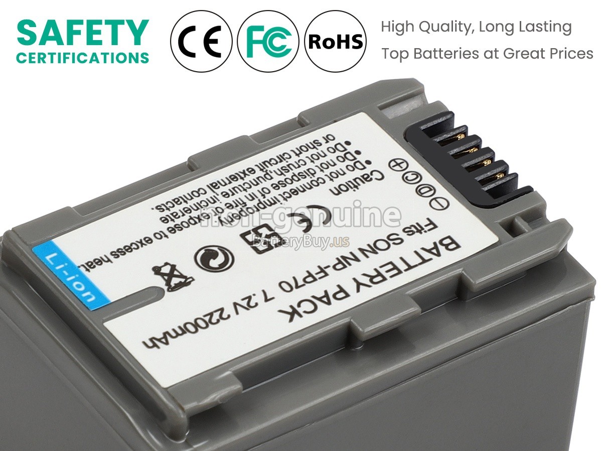 battery for Sony NP-FP71