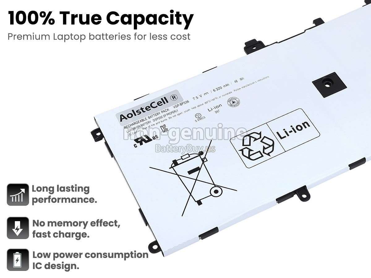 battery for Sony SVD13223CXW