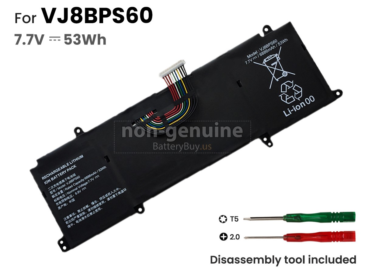 battery for Sony VJ8BPS60