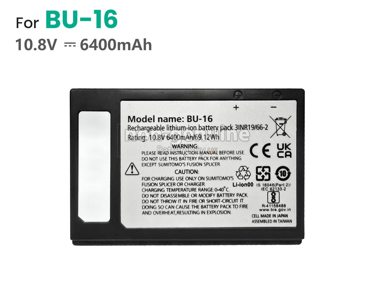 battery for Sumitomo Q102-VS