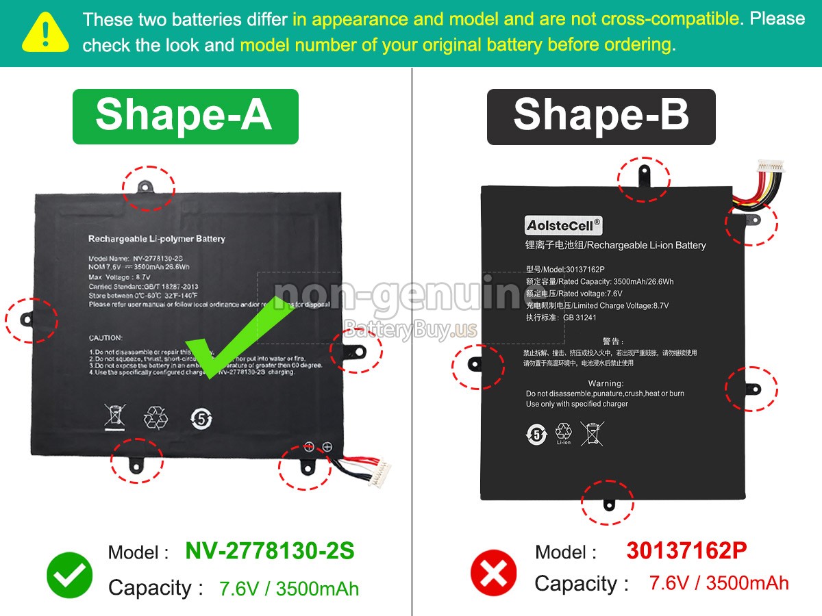 battery for Teclast JJY28137162P