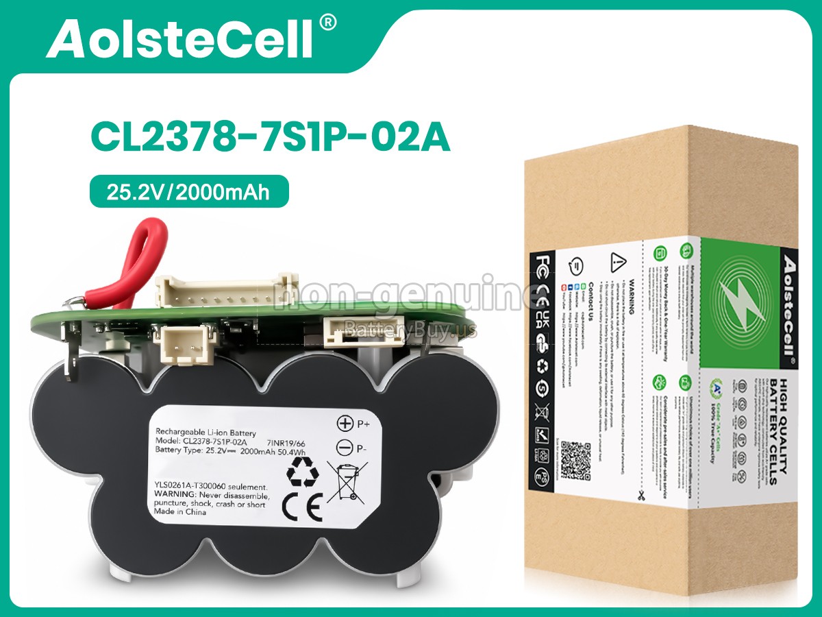 battery for Tineco CL2378-7S1P-02A