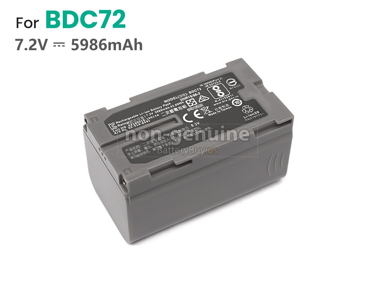 battery for Topcon BDC72