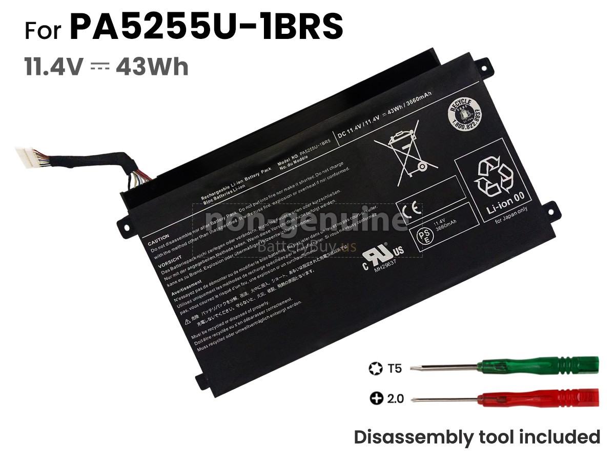battery for Toshiba PA5255U-1BRS