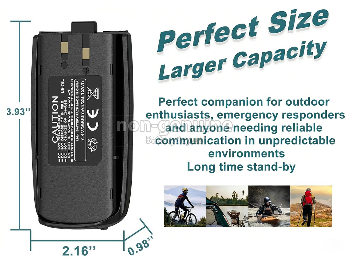 battery for TYT TH-UV8000D