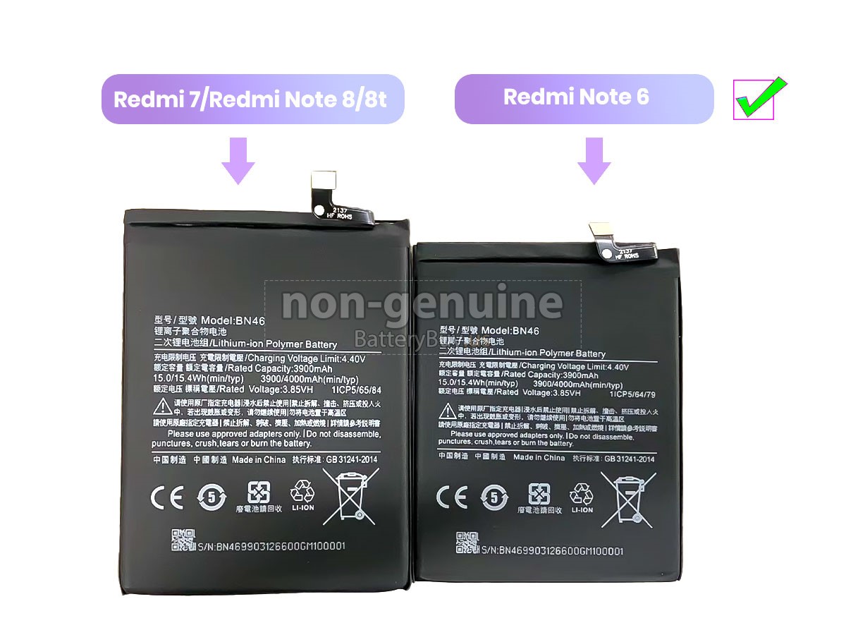 battery for XiaoMi REDMI NOTE 6