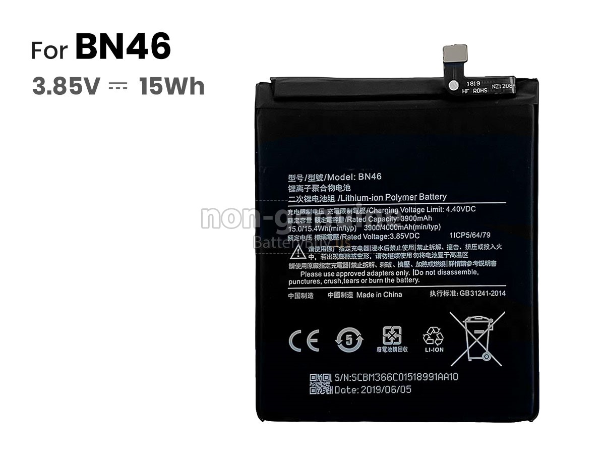 battery for XiaoMi REDMI NOTE 6