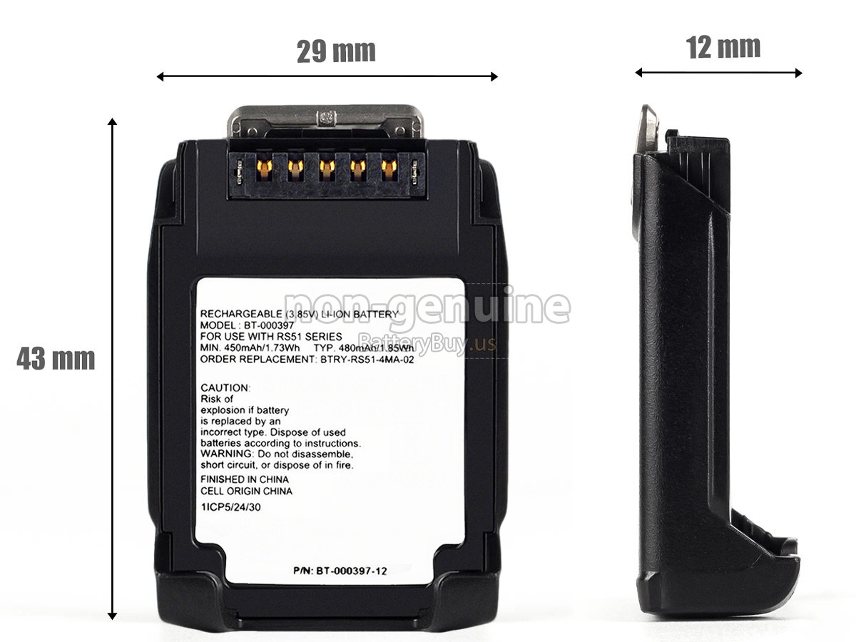 battery for Zebra BT-000397-12
