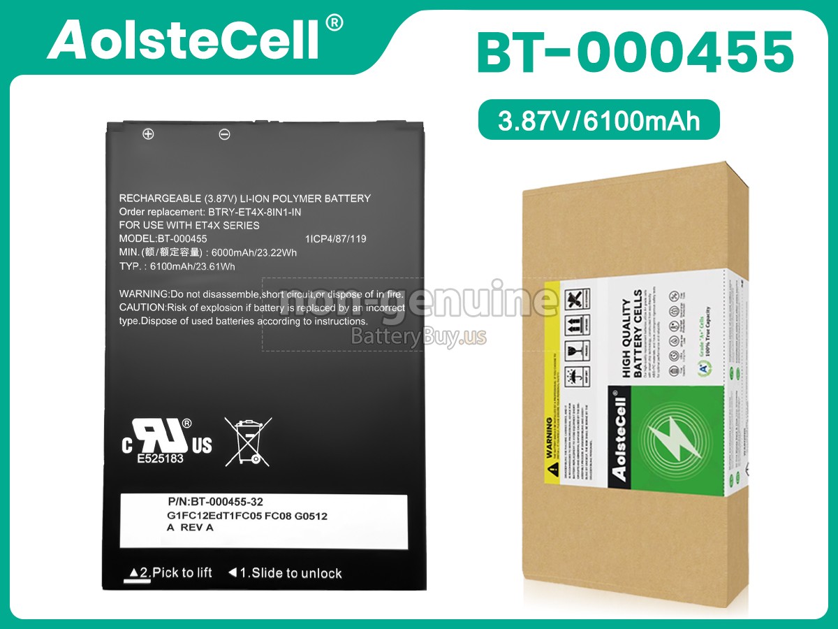 battery for Zebra ET4X