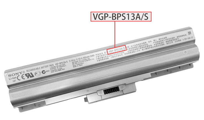 Sony battery part number identification